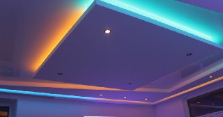 Натяжной потолок с подсветкой Большой Камень, цена от 2125 руб.
